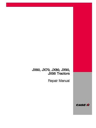 Case JX60, JX70, JX80, JX90, JX95 Tractor Service Manual- Complete 4 Volume Set