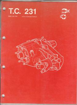 1986 Jeep Cherokee, Wagoneer, Comanche 231 Transfer Case Component Service Manual
