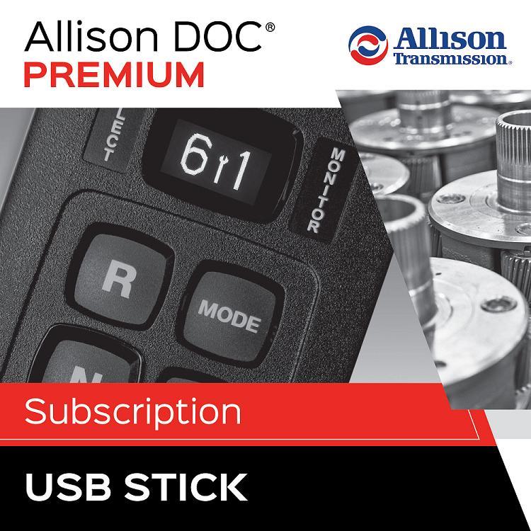 Allison DOC Premium Software - USB Memory Stick