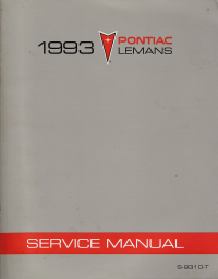 1993 Pontiac Le Mans Factory Service Manual