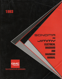 1993 GMC Sonoma and Jimmy Electrical Diagrams and Diagnosis Manual