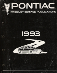 1993 Pontiac Product Service Publications