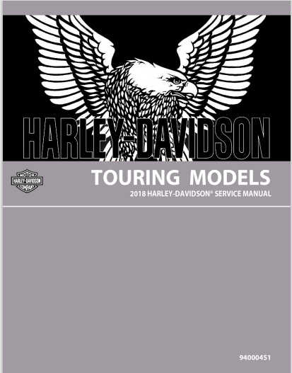 2018 Harley-Davidson Touring Models Service Manual - Paperback, 94000451