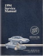 1994 Buick Park Avenue and LeSabre Factory Service Manual