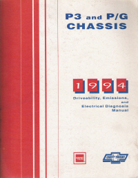 1994 Chevrolet / GMC P3 &  P / G Driveability, Emissions and Electrical Diagnosis Service Manual