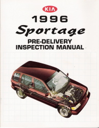 1996 Kia Sportage Pre-Delivery Inspection Manual