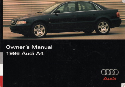 1996 Audi A4 Owner's Manual