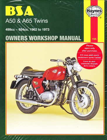 1962 - 1973 BSA A50, A65 Twins Haynes Repair Manual