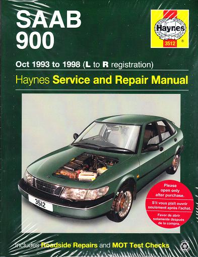 1993 - 1998 SAAB 900 Hatchback & Coupe 4 Cyl & Turbo Haynes Repair Manual