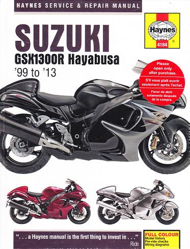 1999 - 2013 Suzuki GSXR1300R Hayabusa Haynes Repair Manual