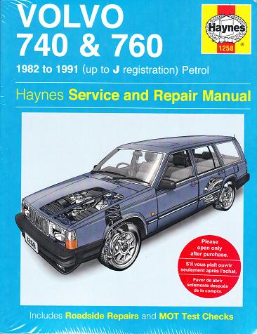 1982 - 1991 Volvo 740 760 Haynes Repair Manaul 