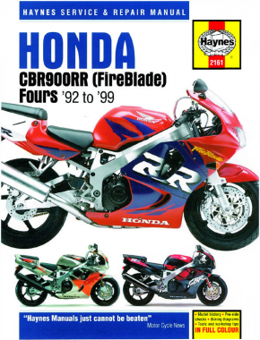 1992 - 1999 Honda CBR900RR Fireblade Haynes Repair Manual