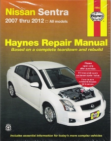 2007 - 2012 Nissan Sentra Haynes Repair Manual