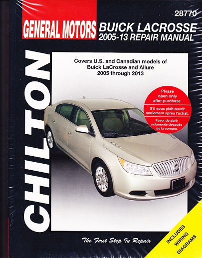 2005 - 2013 Buick LaCrosse Chilton's Total Car Care Manual