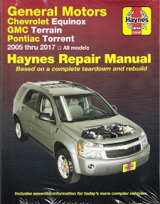 2005 - 2017 General Motors Chevrolet Equinox, GMC Terrain, Pontiac Torrent Haynes Automotive Repair Manual