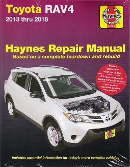 2013 - 2018 Toyota RAV4 Haynes Repair Manual