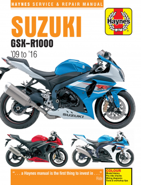 2009 - 2016 Suzuki GSX-R1000 Haynes Repair Manual