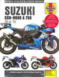 2006 - 2016 Suzuki GSX-R600 & GSX-R750 Haynes Repair Manual