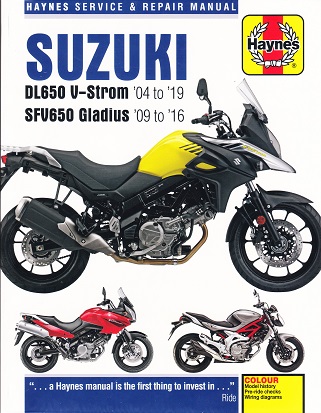 2004 - 2019 Suzuki DL650 V-Strom & SFV650 Gladius Haynes Repair Manual