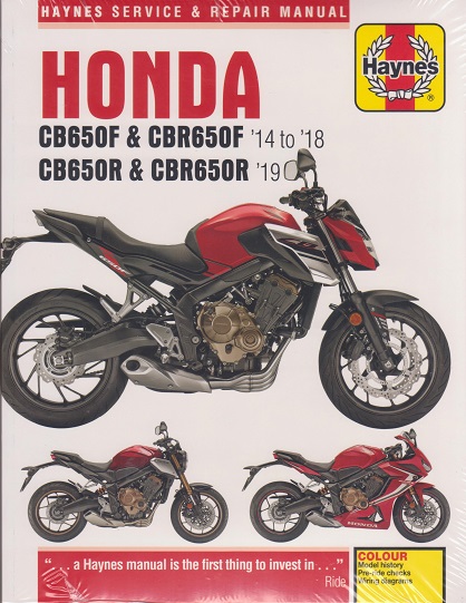 2014 - 2019 Honda CB650F, CBR650F, CB650R & CBR650R Haynes Repair Manual