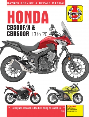 2013 - 2020 Honda CB500F/X & CBR500R Haynes Repair Manual