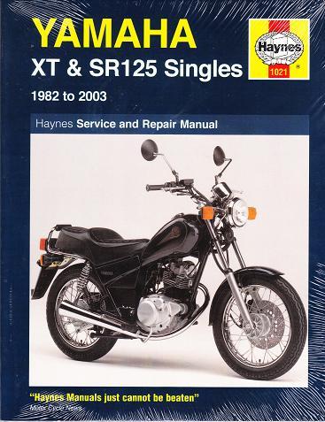 1982 - 2003 Yamaha XT125, SR125 Singles Haynes Owners Workshop Manual