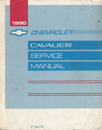 1990 Chevrolet Cavalier Factory Service Manual