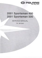 2001 Sportsman 400 and 500 Factory Service Manual