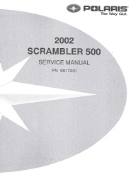 2002 Polaris Scrambler 500 Factory Service Manual