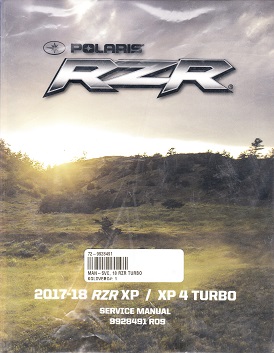 2017 - 2018 Polaris RZR XP & XP 4 Turbo Factory Service Manual - OEM