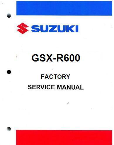 2004 Suzuki GSX-R600 Factory Service Manual