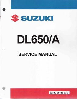 2004 - 2011 Suzuki DL650 & 2007 - 2009 DL650A V-Strom Factory Service Manual