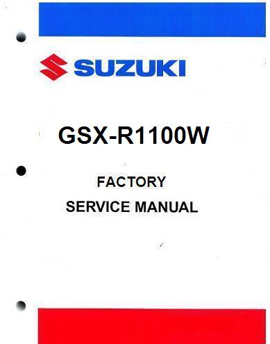 1993 - 1998 Suzuki GSX-R1100W Factory Service Manual