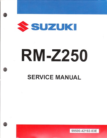 2012 - 2014 Suzuki RM-Z250 Factory Service Manual - OEM