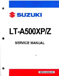 2011 Suzuki LT - A500XP King Quad Factory Service Manual