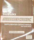 1991 Suzuki Sidekick Factory Service Manual Supplement for 4-Door Models
