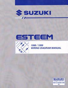 1998 - 1999 Suzuki Esteem Factory Wiring Diagrams Manual