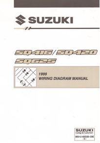 1999 Suzuki SQ416, SZ420 & SQ625 (Vitara, Grand Vitara) Factory Wiring Diagrams Manual