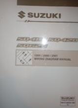 1999 - 2001 Suzuki SQ416, SQ420 & SQ625 (Vitara, Grand Vitara) Factory Wiring Diagrams Manual