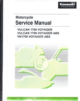 2009 - 2021 Kawasaki Vulcan 1700 Voyager/ABS & VN1700 Voyager ABS Factory Service Manual - Reprint