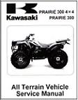 1999 - 2002 Kawasaki KVF300 Prairie Factory Service Manual