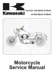 2002 - 2003 Kawasaki Vulcan 1500 Factory Service Manual