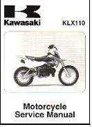 2002 - 2009 Kawasaki KLX110 Motorcycle Factory Service Manual