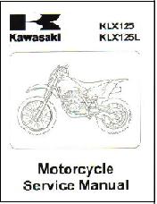 2003 - 2006 Kawasaki KLX125LB1 Motorcycle Factory Repair Manual