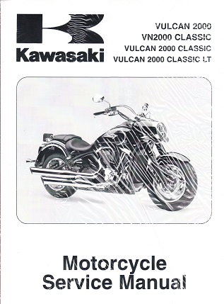 2008 - 2010 Kawasaki Vulcan 2000 Classic & Classic LT Factory Service Manual - OEM