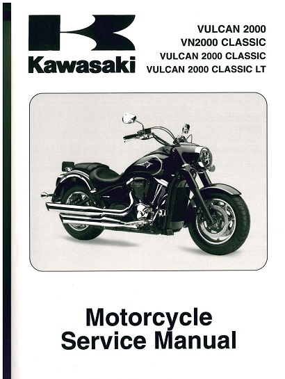 2008 - 2012 Kawasaki Vulcan 2000 Classic & Classic LT Factory Service Manual                                                                                                                            