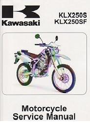 2009 - 2019 Kawasaki KLX250 Motorcycle Factory Service Manual