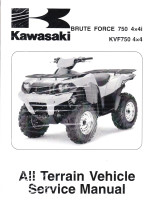 2008 - 2011 Kawasaki KVF750D/E/F Brute Force 4X4i Factory Service Manual  - Softcover