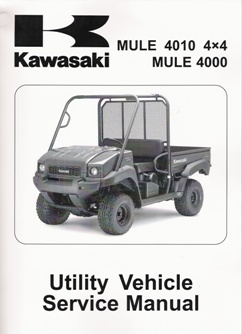 2009 - 2021 Kawasaki KAF620M KAF620N KAF620P Mule 4010 4x4 & Mule 4000 Factory Service Manual