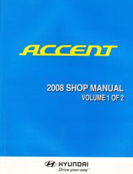 2008 Hyundai Accent Factory Shop Manual - 2 Vol. Set